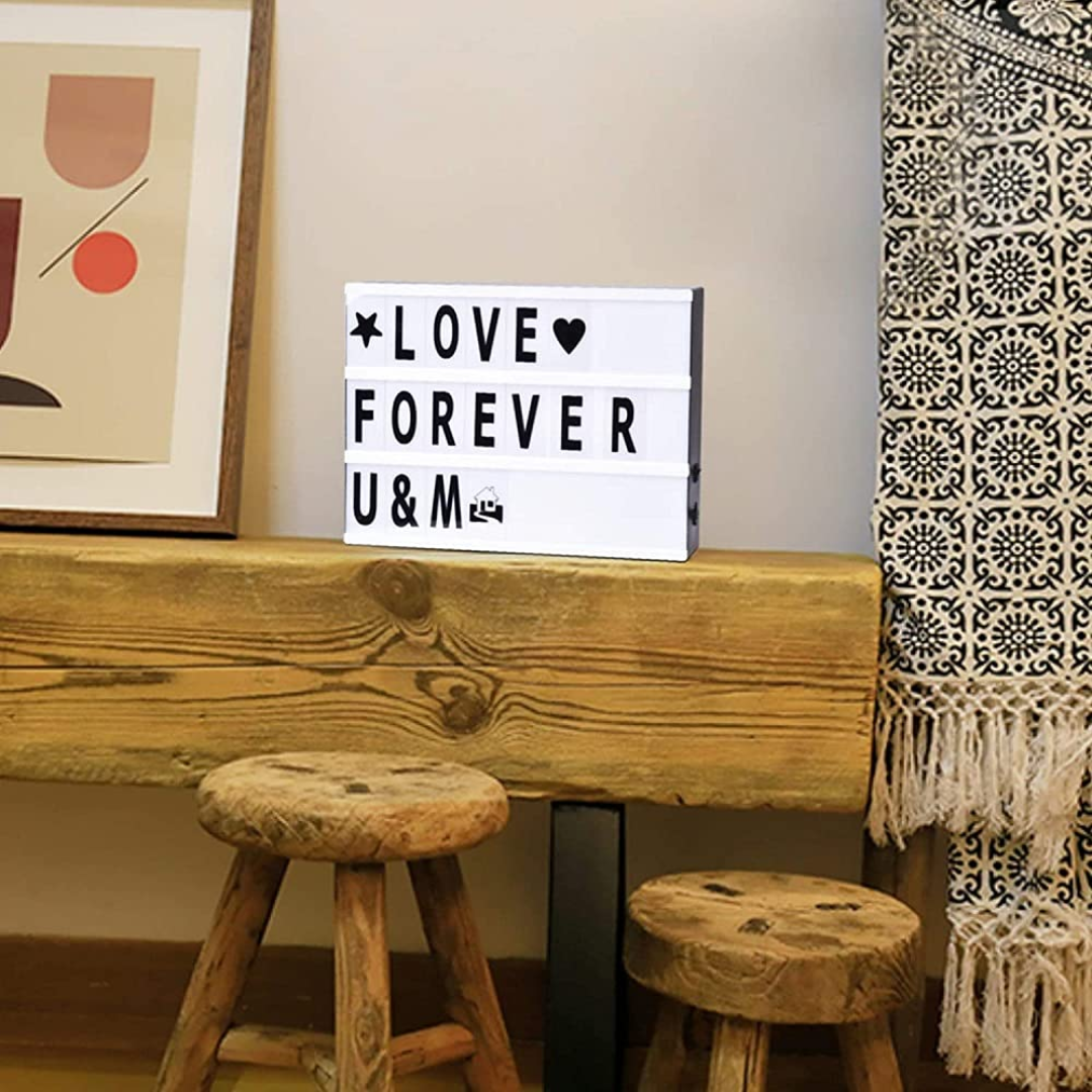 Cinematic Light Box A4 Schwarz – Kreative Botschaften Für Jeden Anlass 1