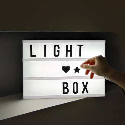 Cinematic Light Box A4 Schwarz – Kreative Botschaften Für Jeden Anlass 2