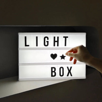 Cinematic Light Box A4 Schwarz – Kreative Botschaften Für Jeden Anlass 2
