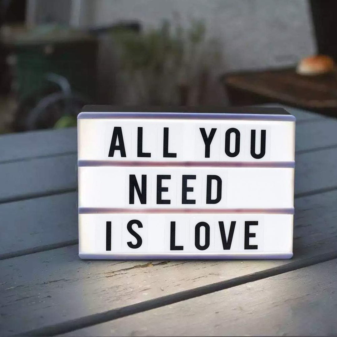 Cinematic Light Box A4 Schwarz – Kreative Botschaften Für Jeden Anlass 3