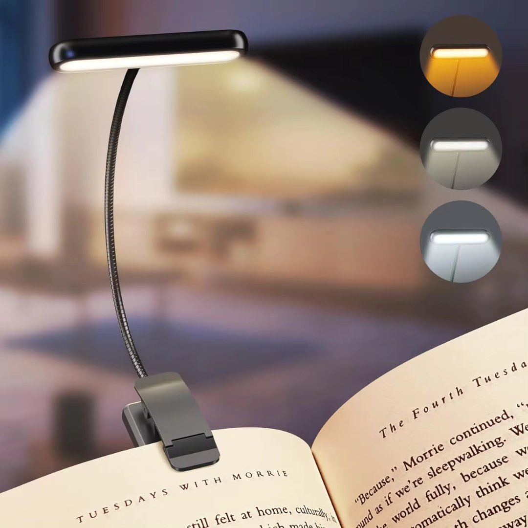 ClipGlow LED-Leselampe für Buch – Flexibles Licht Am Bett 0
