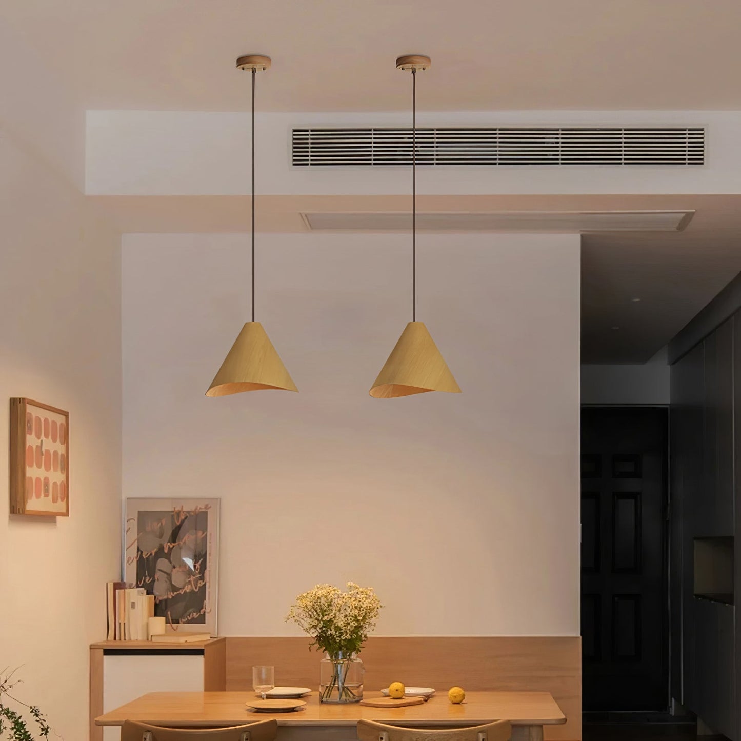 Conica Pendelleuchte aus Holz – Zeitlose Eleganz für Ihr Esszimmer 5
