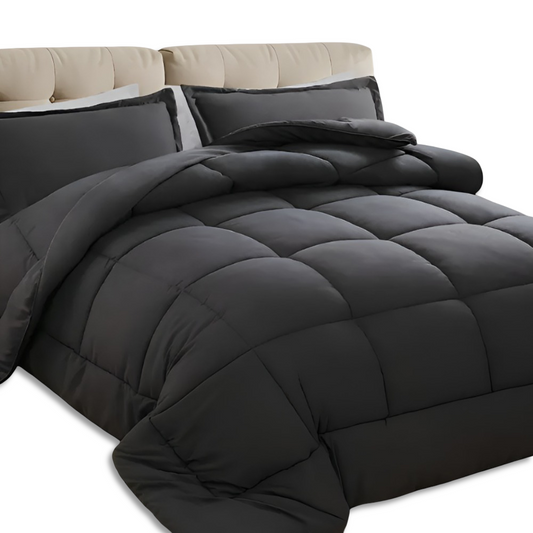 CoziPlain Karierte Bettwäsche Polyester – Atmungsaktive Eleganz Für Jeden Komfort 0