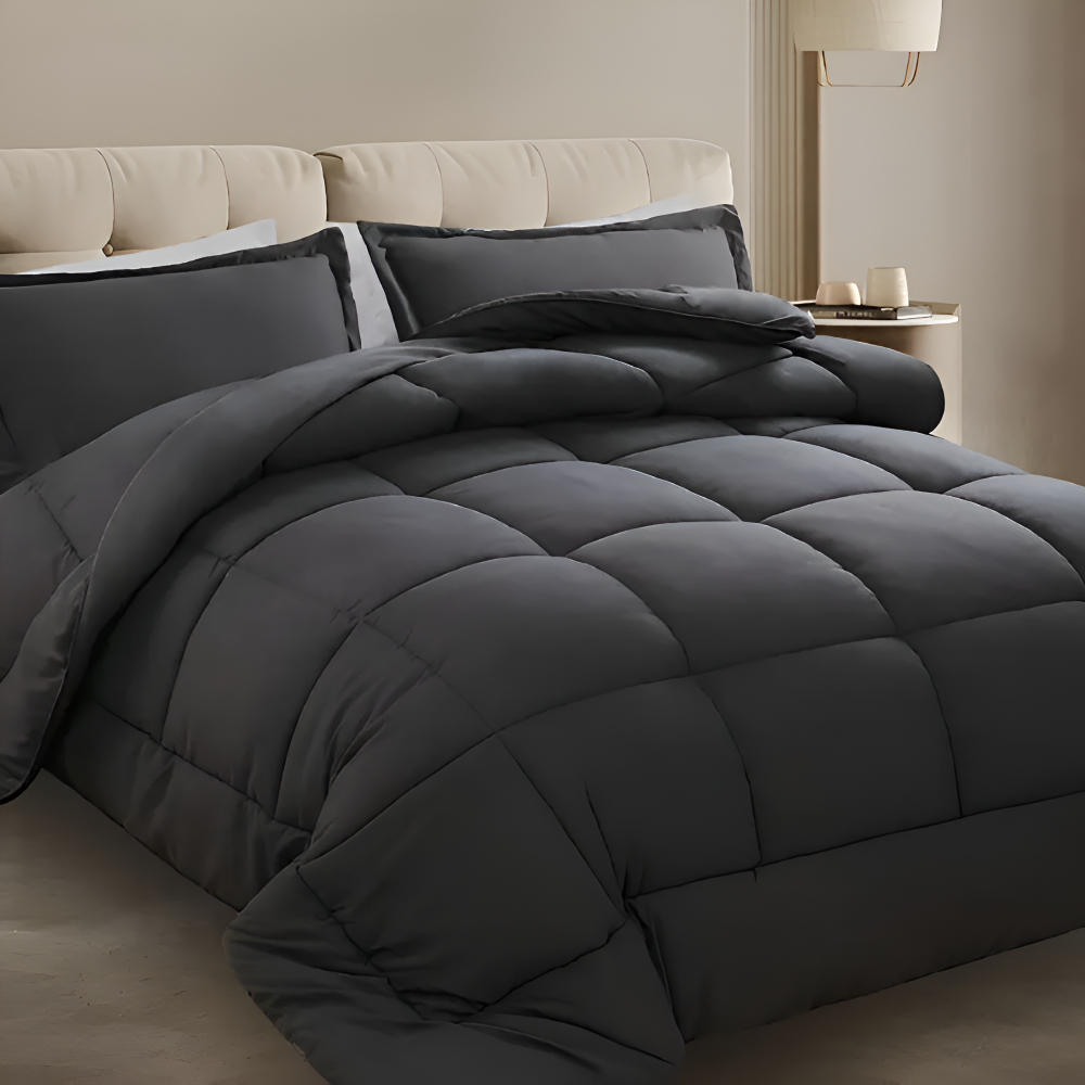 CoziPlain Karierte Bettwäsche Polyester – Atmungsaktive Eleganz Für Jeden Komfort 1