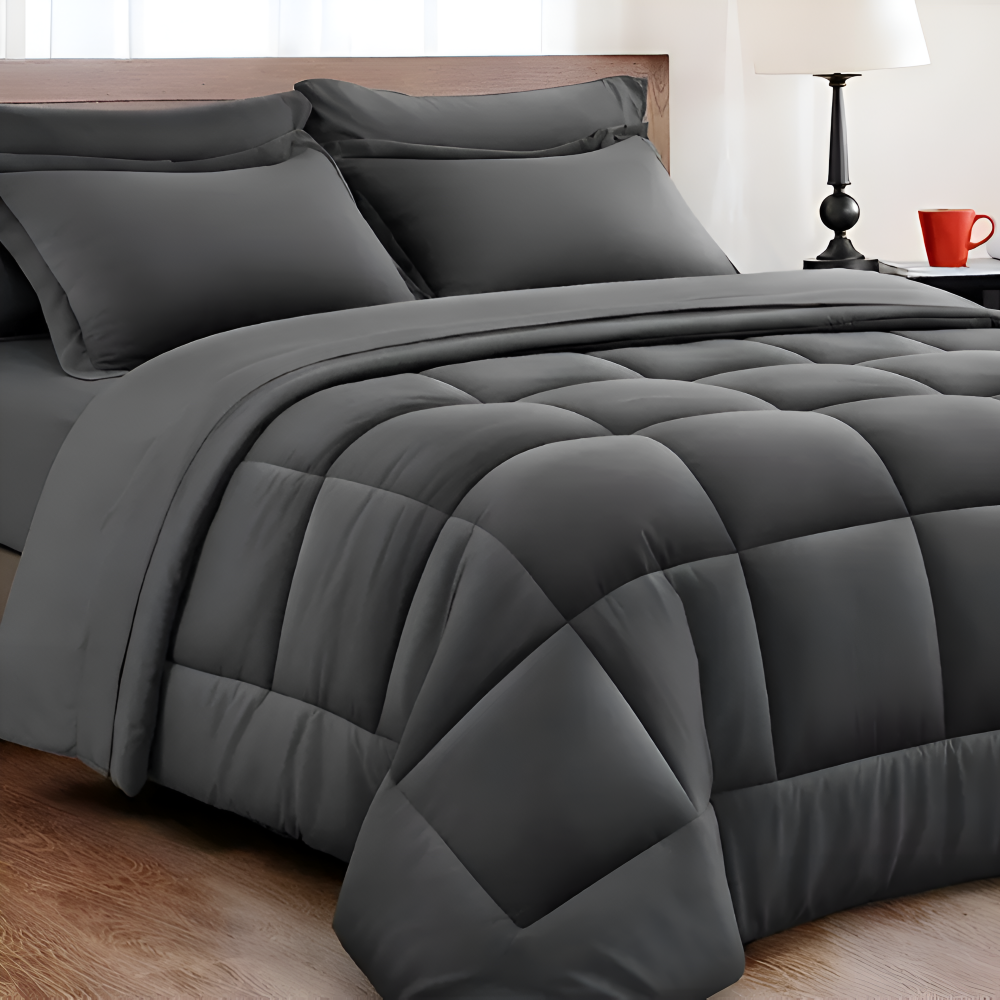 CoziPlain Karierte Bettwäsche Polyester – Atmungsaktive Eleganz Für Jeden Komfort 3