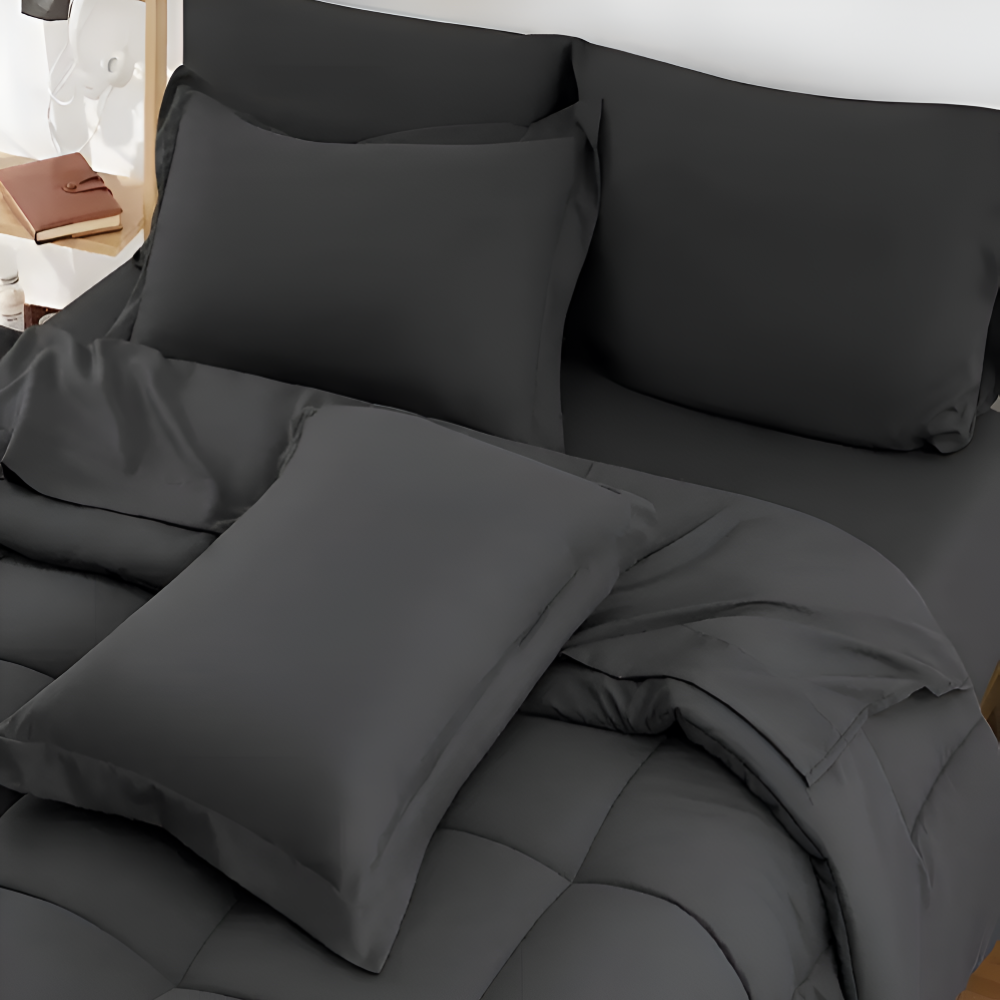 CoziPlain Karierte Bettwäsche Polyester – Atmungsaktive Eleganz Für Jeden Komfort 4