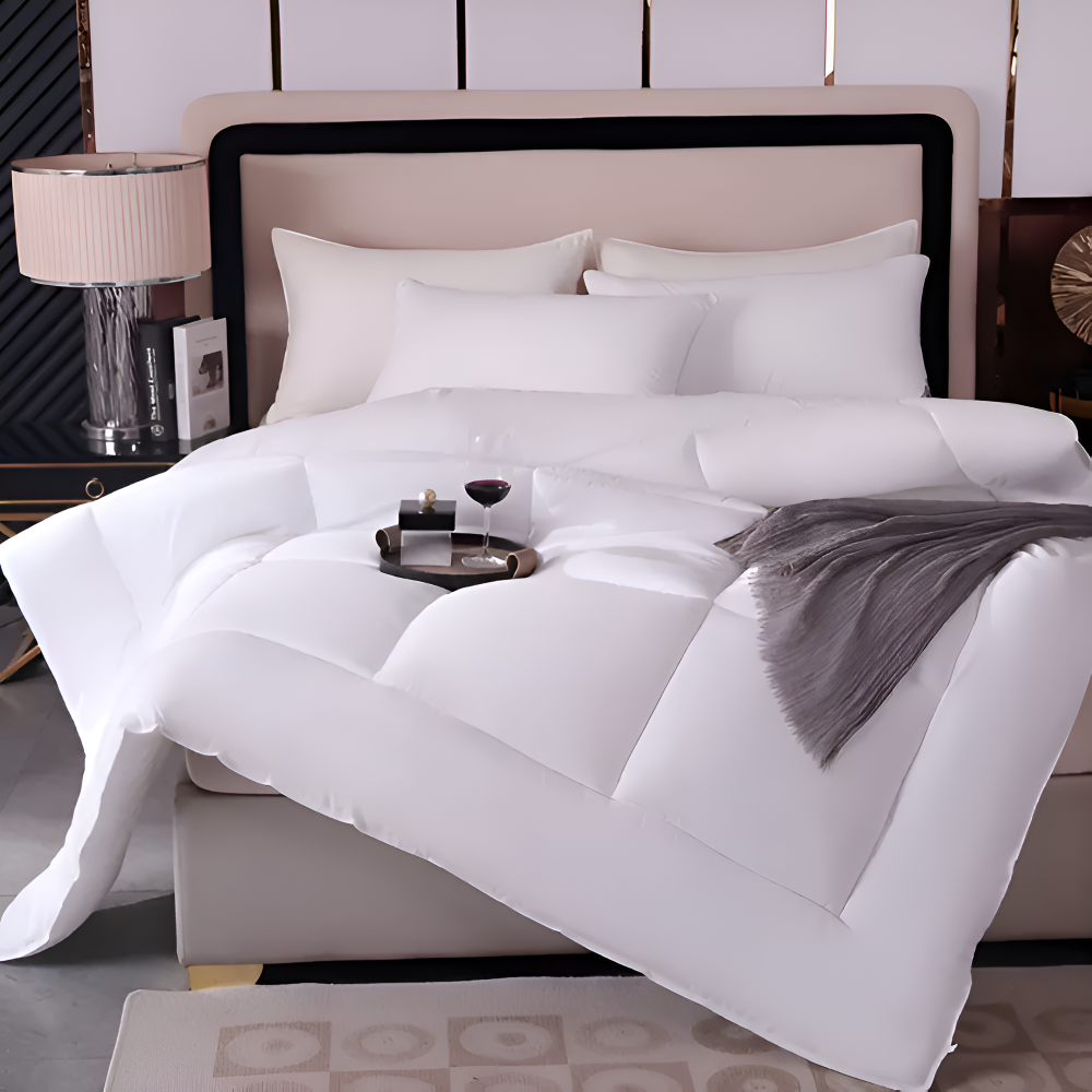 CoziPlain Karierte Bettwäsche Polyester – Atmungsaktive Eleganz Für Jeden Komfort 7