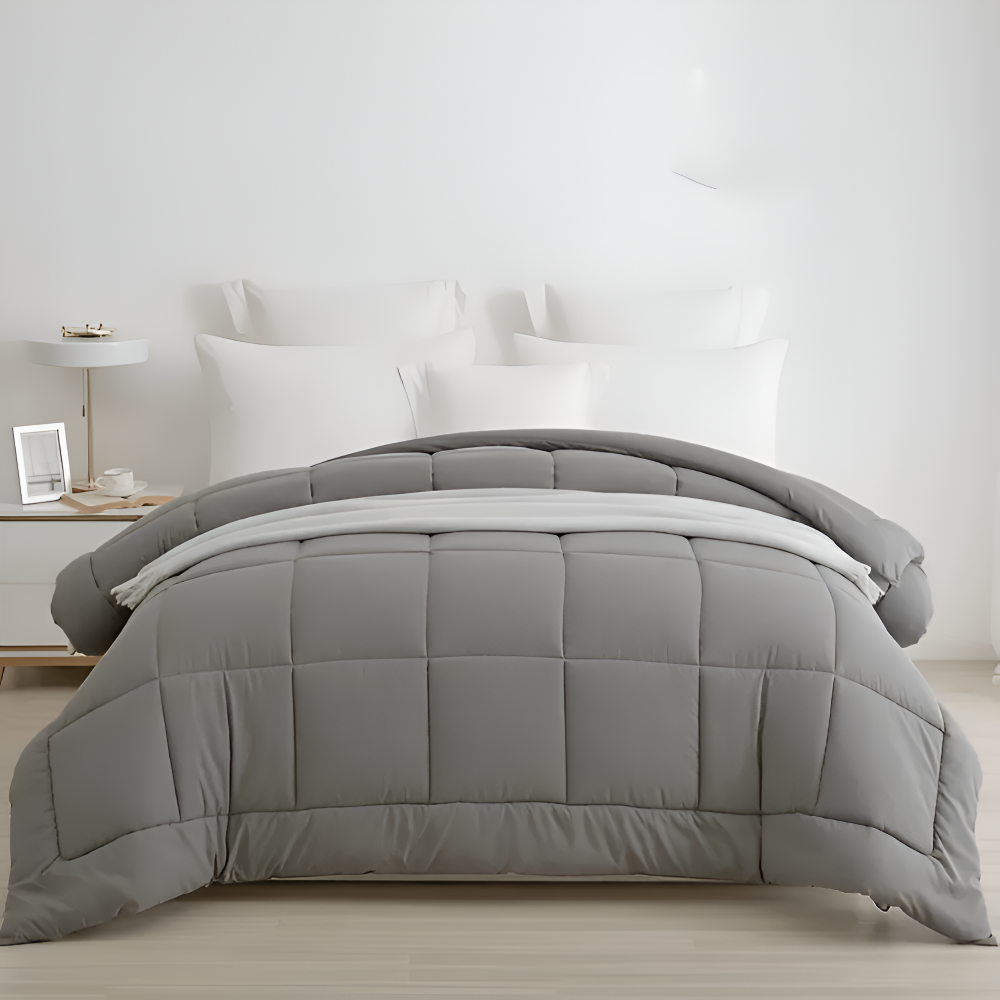 CoziPlain Karierte Bettwäsche Polyester – Atmungsaktive Eleganz Für Jeden Komfort 8