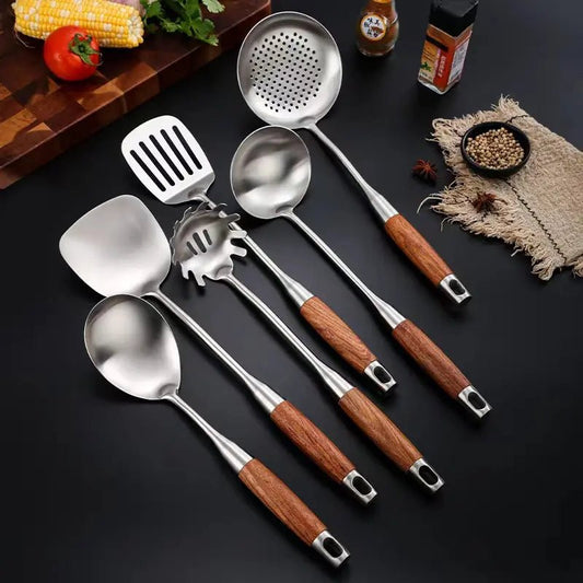 Culina Luxe Edelstahlküchenutensilienset – Elegante Utensilien Für Perfekte Kochmomente 0