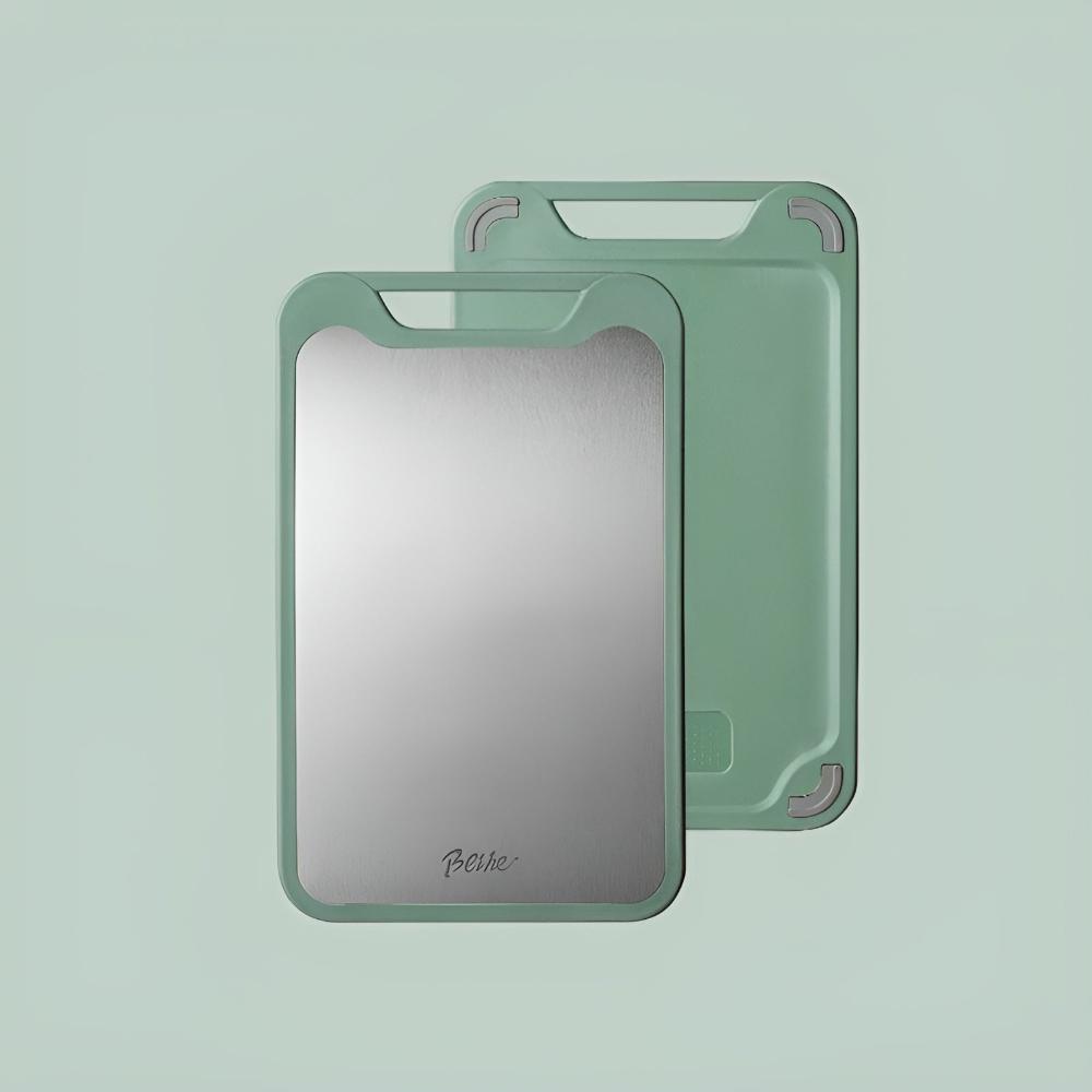 Doppelseitiges Edelstahl Schneidebrett – Hygienische Zubereitung Für Jedes Gericht 0