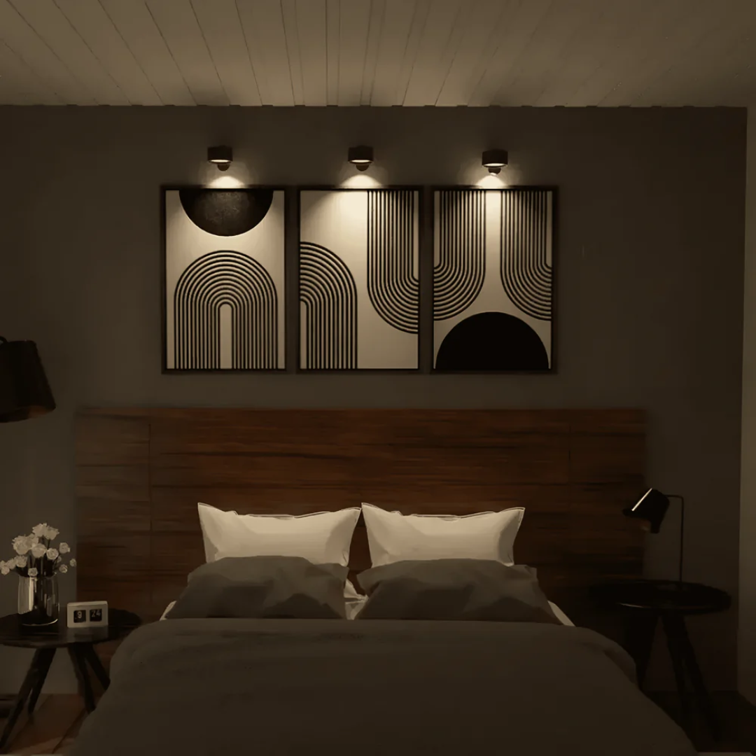 **Draadloze LED Wandlamp Glovia – Stilvolle Beleuchtung mit Touchsteuerung** 1