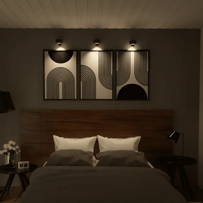 **Draadloze LED Wandlamp Glovia – Stilvolle Beleuchtung mit Touchsteuerung** 1