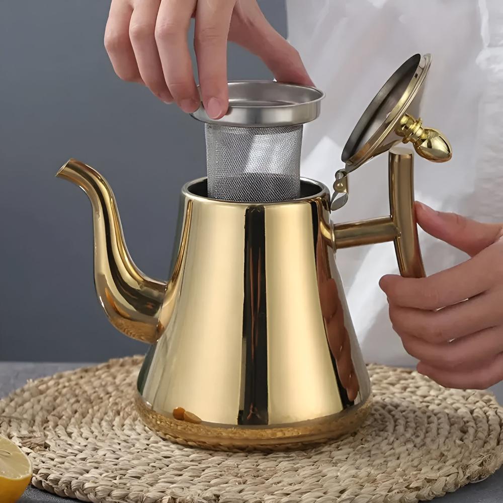 Edelstahl Wasserkocher Mit Filter – Ideal Für Tee Und Kaffee 3