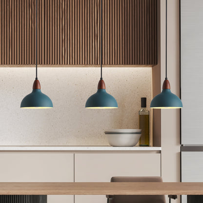 Eiche Pendelleuchte Petroleumblau – Elegante Beleuchtung Für Ihr Zuhause 3