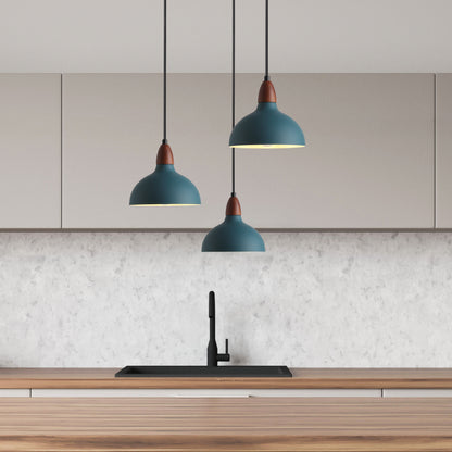 Eiche Pendelleuchte Petroleumblau – Elegante Beleuchtung Für Ihr Zuhause 6