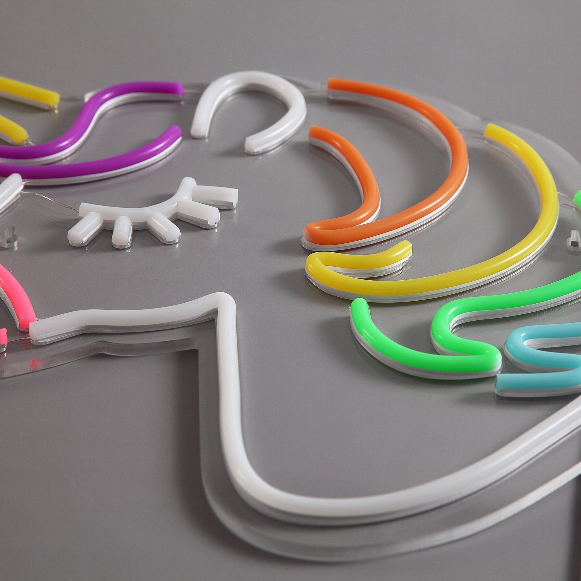 Einhorn Neon Wandlampe – Farbenfrohe Magie Für Ihr Zuhause 2