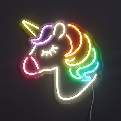 Einhorn Neon Wandlampe – Farbenfrohe Magie Für Ihr Zuhause 4