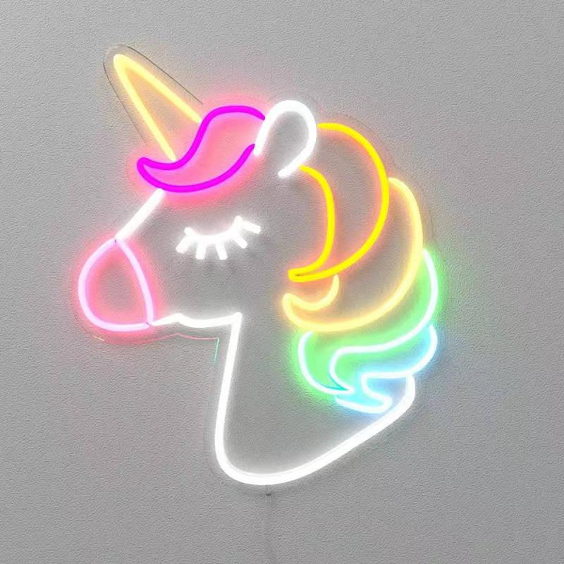 Einhorn Neon Wandlampe – Farbenfrohe Magie Für Ihr Zuhause 5