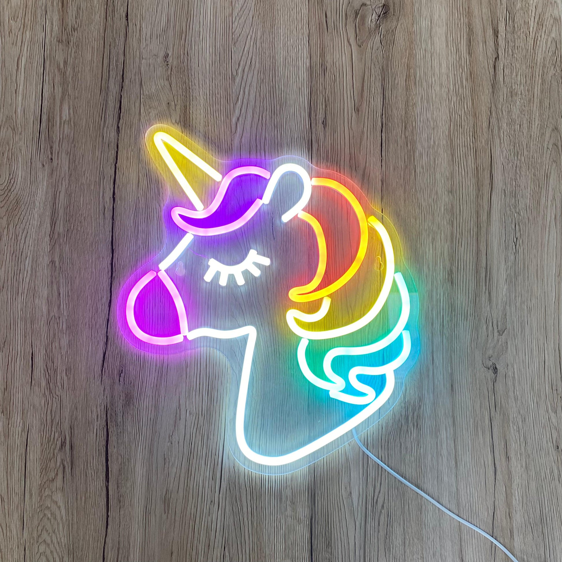 Einhorn Neon Wandlampe – Farbenfrohe Magie Für Ihr Zuhause 6