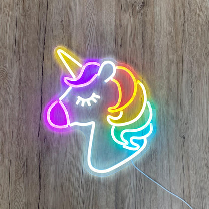 Einhorn Neon Wandlampe – Farbenfrohe Magie Für Ihr Zuhause 6