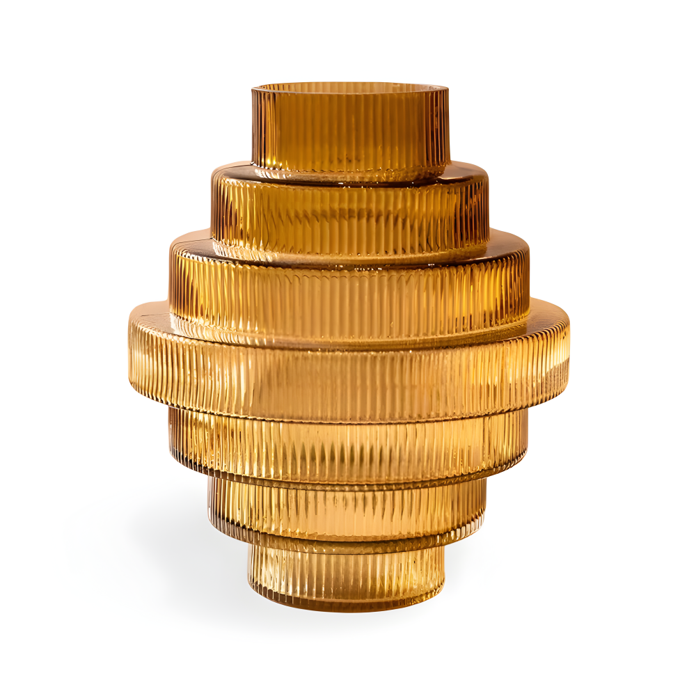 Elegante Amberglas-Vase – Stilvolles Dekorationsstück für Ihr Zuhause 14