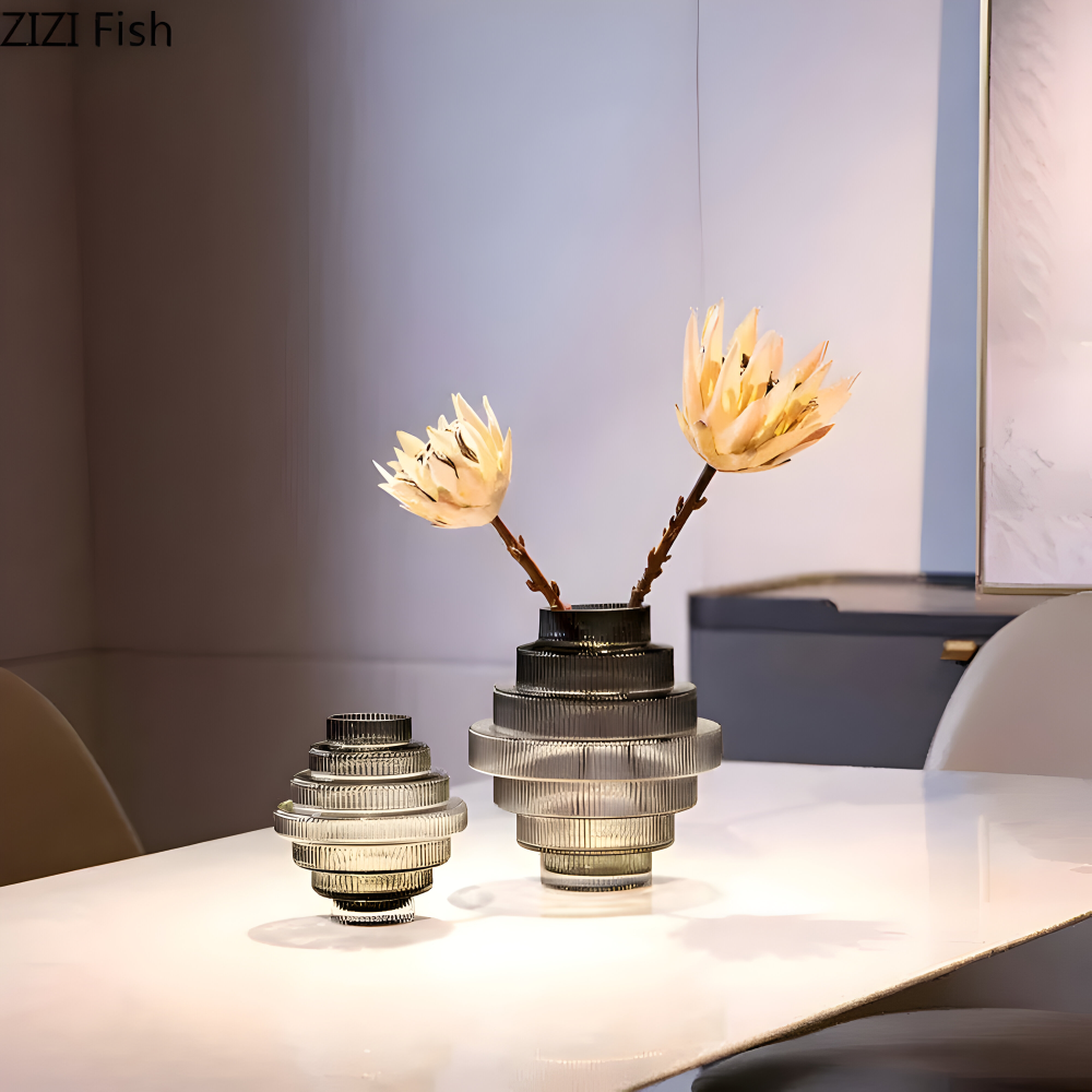 Elegante Amberglas-Vase – Stilvolles Dekorationsstück für Ihr Zuhause 4