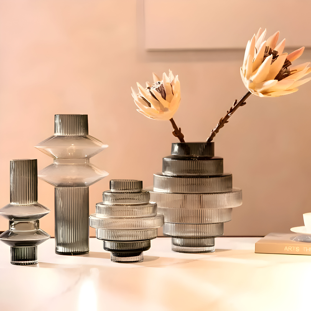 Elegante Amberglas-Vase – Stilvolles Dekorationsstück für Ihr Zuhause 5