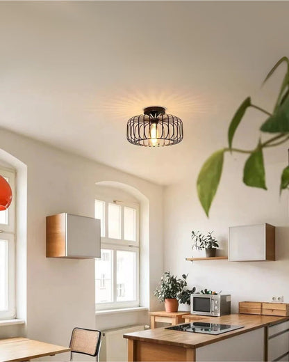 Élégante Deckenleuchte Schwarz mit Goldakzenten – Modernes Design für Stilvolles Ambiente 1