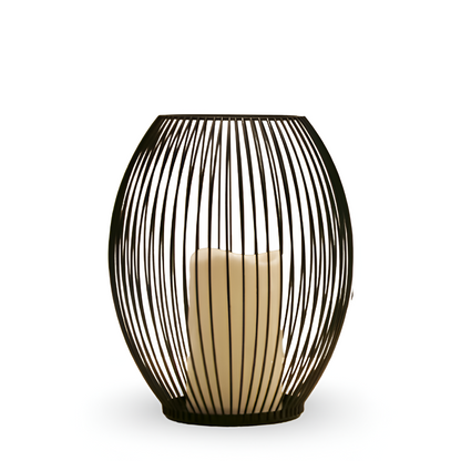 Elegante Schwarze Metalllaterne – Stilvolles Lichtspiel Für Ihr Zuhause 0