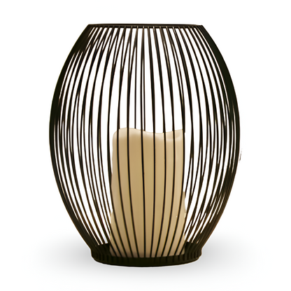 Elegante Schwarze Metalllaterne – Stilvolles Lichtspiel Für Ihr Zuhause 8