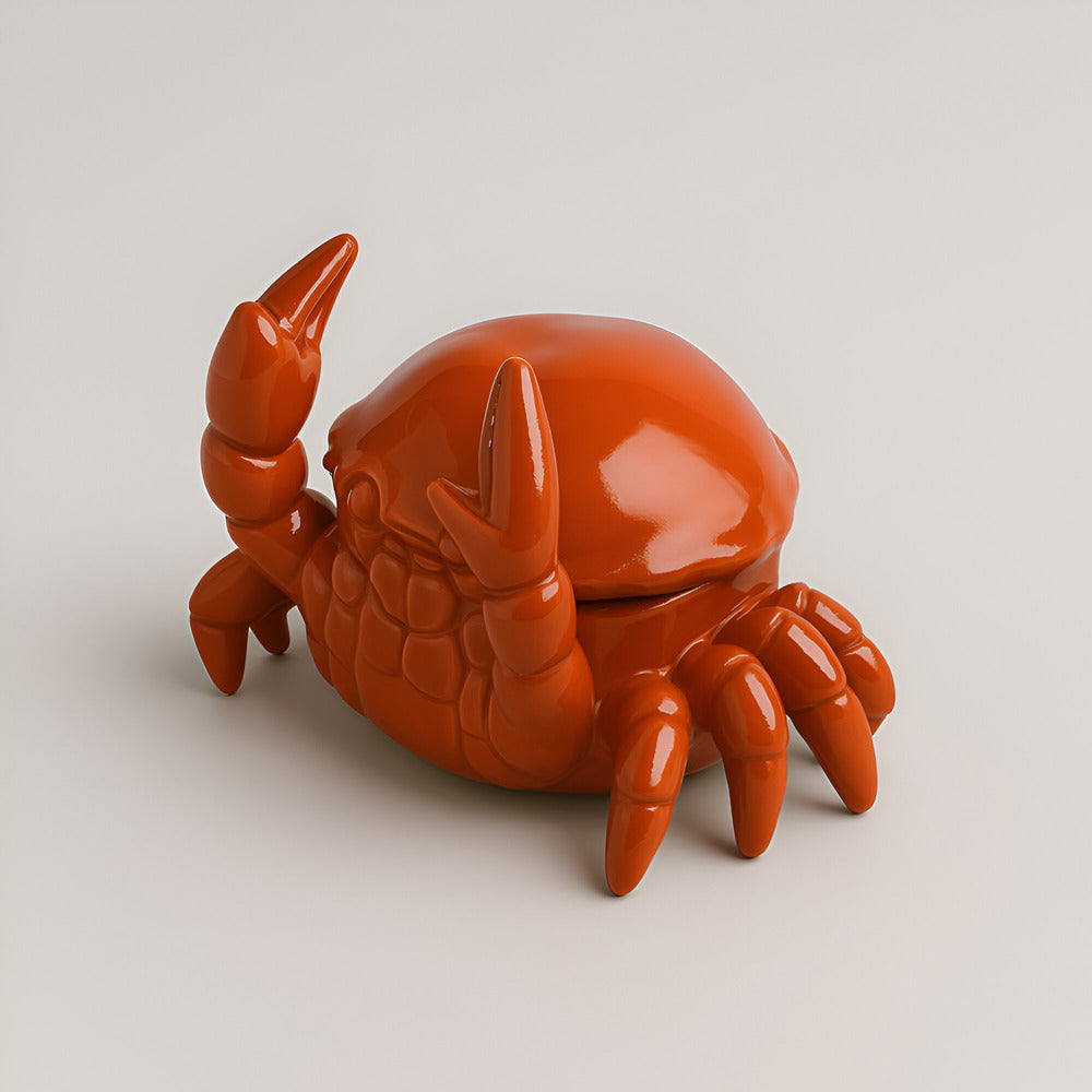 Eleganter Krebs Design Aschenbecher – Charmantes Kunstwerk Für Stilvolles Wohnen 0