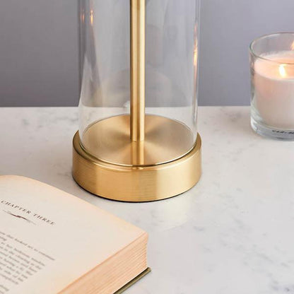 Endon Lessina Touch Gold & Glas Tischlampe – Stilvolle Beleuchtung für Ihr Schlafzimmer 3