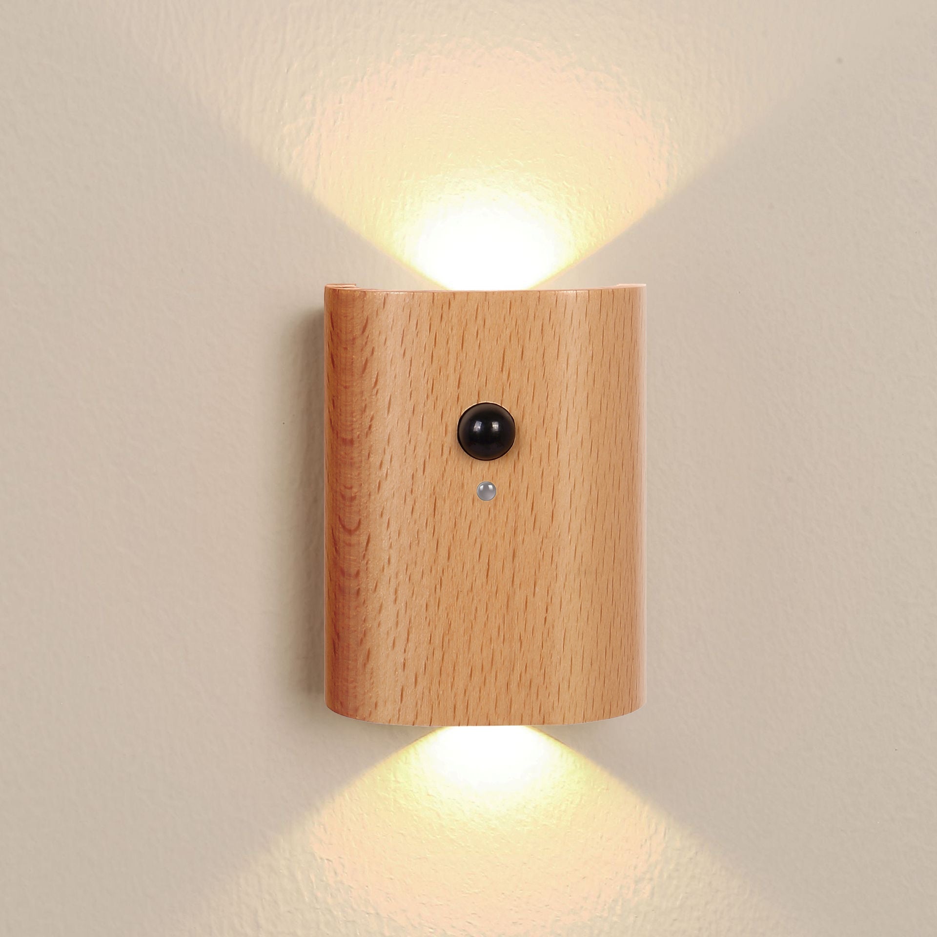 Erb Kabellose Wandleuchte Helle Birke – Stilvolle Automatische Lichtquelle 0