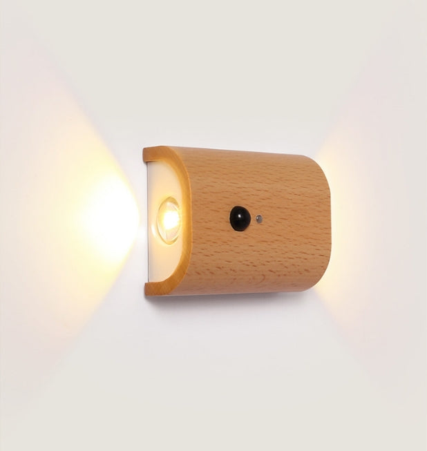 Erb Kabellose Wandleuchte Helle Birke – Stilvolle Automatische Lichtquelle 4