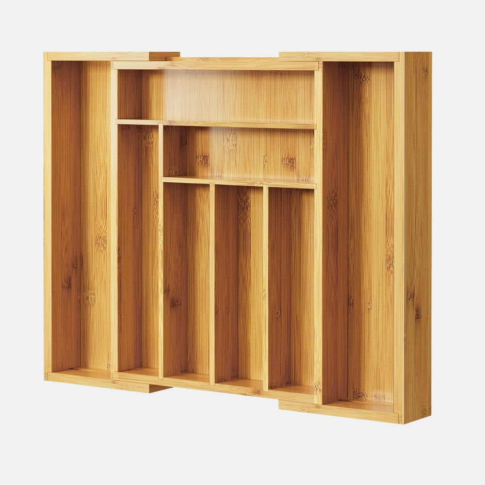 Erweiterbarer Schubladen Organizer Bambus – Flexible Lösung für Ihre Ordnung 0