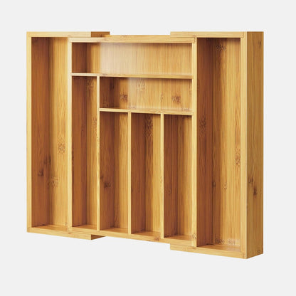 Erweiterbarer Schubladen Organizer Bambus – Flexible Lösung für Ihre Ordnung 0