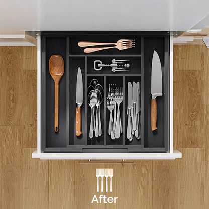 Erweiterbarer Schubladen Organizer Bambus – Flexible Lösung für Ihre Ordnung 5