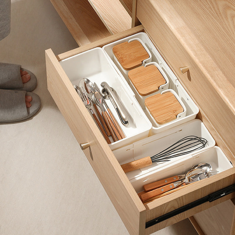Erweiterbarer Schubladen Organizer Beige – Flexible Lösung Für Ordnung Und Übersichtlichkeit 6
