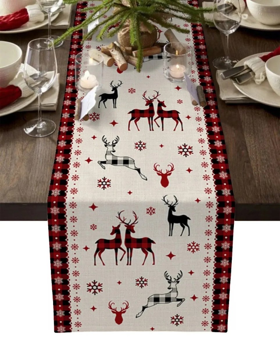 **Festlicher Weihnachtstischläufer** – Hochwertige Leinen-Dekoration für Besondere Anlässe 10