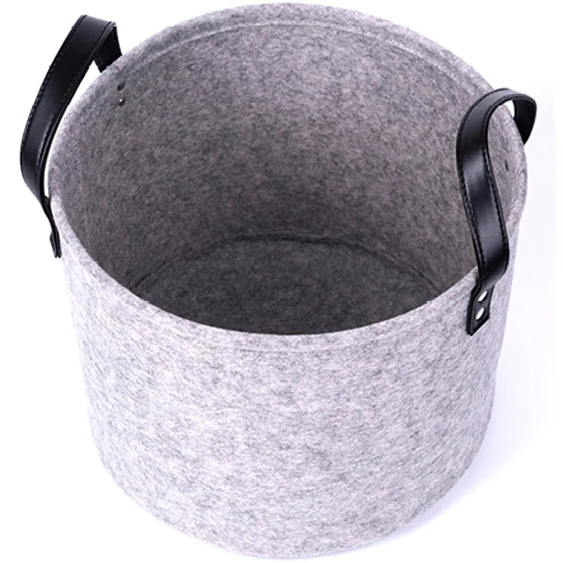 Filz Wäschekorb Tragbar Grau – Stilvolle Aufbewahrung Für Kinder 5