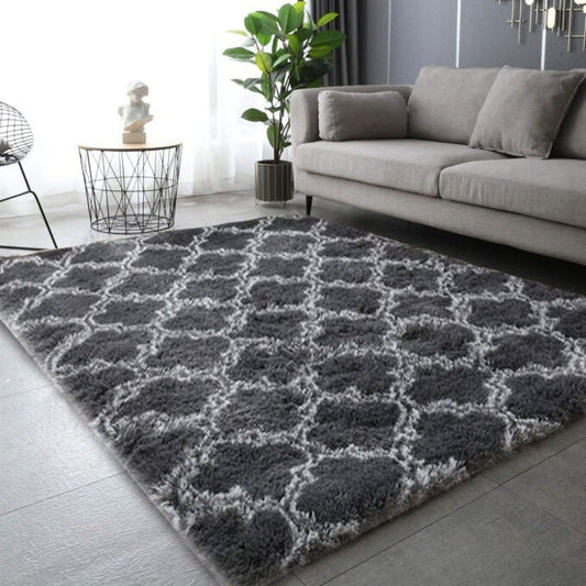 Flauschiger Shaggy-Teppich Graphit – Gemütlicher Stil für Jedes Wohnzimmer 0