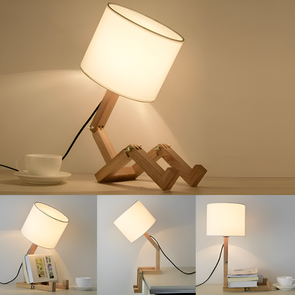 Flexible Holzlampe Roboterdesign – Individuelle Lichtgestaltung Für Jedes Zimmer 4