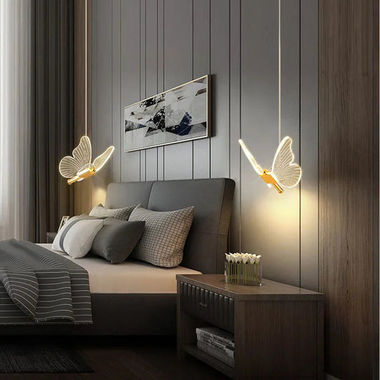 FlutterGlow Schmetterlings-Hängeleuchte – Magische Lichtakzente für Ihr Zuhause 0