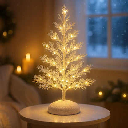 **Frosted Winterbaum** – Elegante Weihnachtsdekoration mit Warmem Licht 2