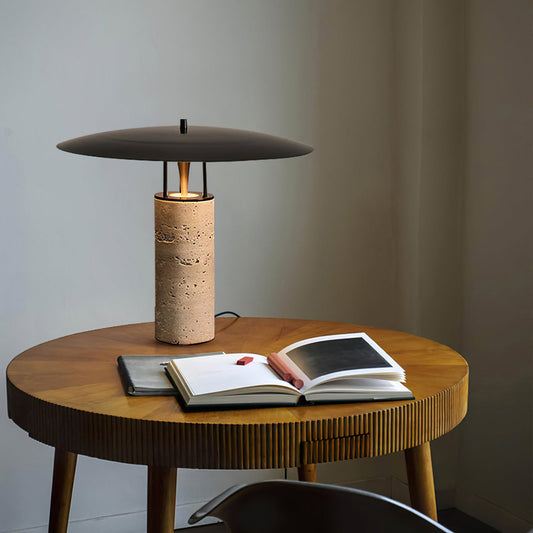 **GIOE TRAVERTINE TISCHLAMPE – Elegantes Design mit Warmem Licht** 1
