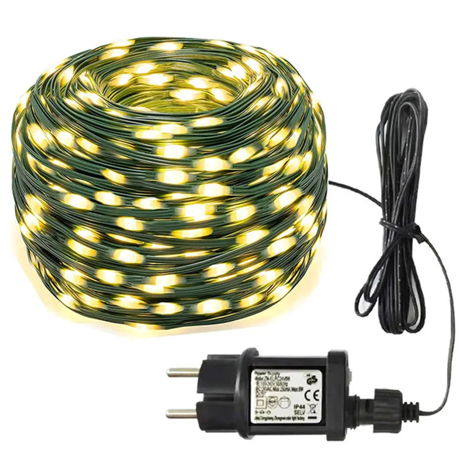 GLOWLINE LED-Lichterkette Outdoor – Wasserdichtes Lichtspiel für Feste 1