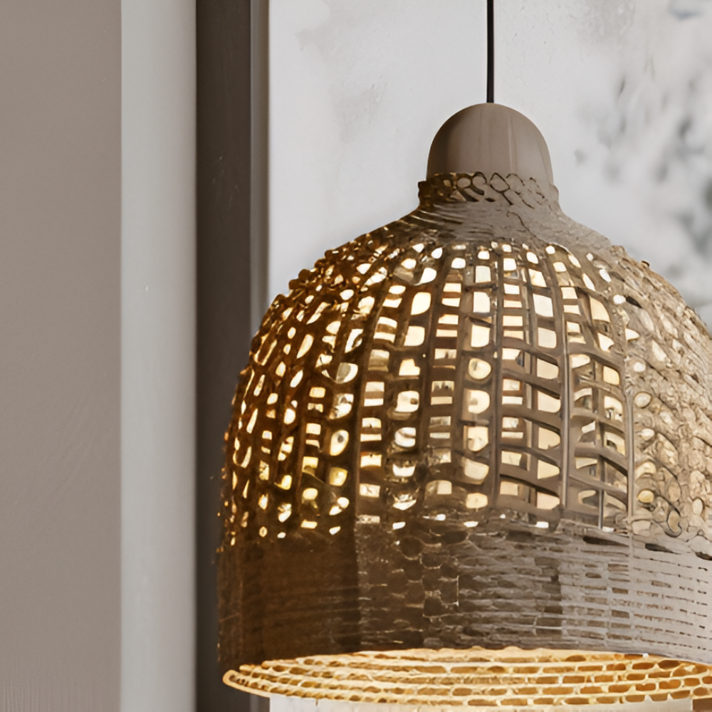 Geflochtene Kuppel-Pendelleuchte Bambus – Gemütliches Lichtspiel Für Ihr Zuhause 5