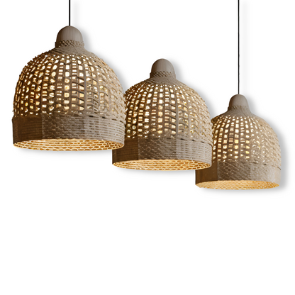 Geflochtene Kuppel-Pendelleuchte Bambus – Gemütliches Lichtspiel Für Ihr Zuhause 7