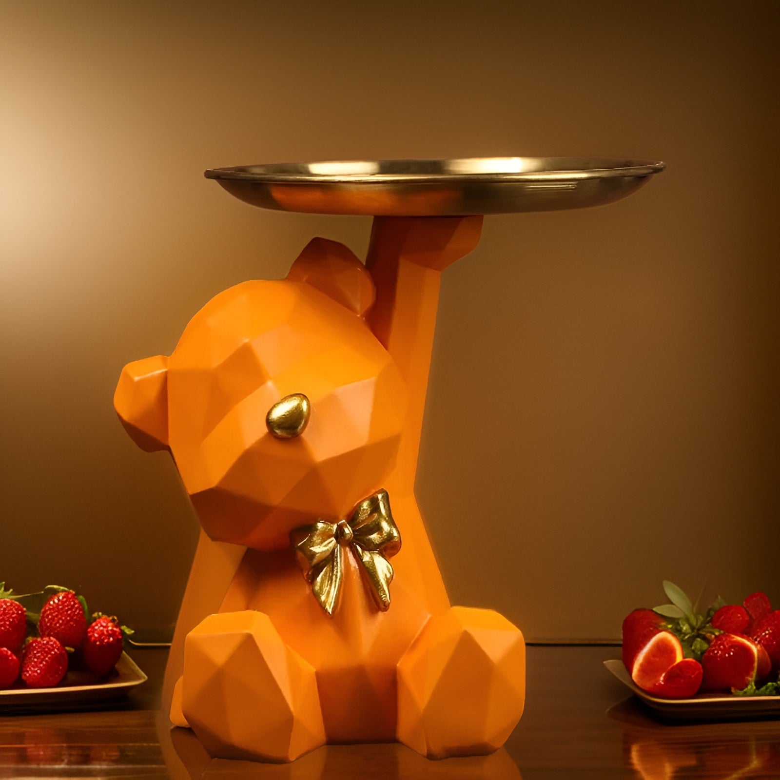 Geometrischer Bär Dekoration – Stilvolle Multifunktionale Kunst 7