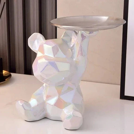 Geometrisches Bärenskulptur-Tablett – Elegante Vielseitigkeit für Ihr Zuhause 7